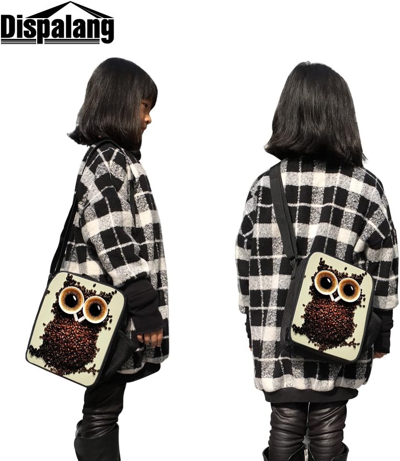 Fox Print Lunch Bags for Children Girls Insulated Lunch Box Bags Small Kids Animal Lunch Container