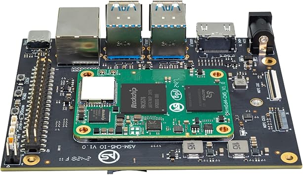 Banana Pi BPI-CM5 Pro AI Compute Module, 4GB RAM 32GB eMMC 6Tops NPU 2.2GHZ Quad-Core CPU, for AI IoT Development 4K Vdeo Codecs Compatible with Rasp-BerryPi CM4 (Full Kit1, with WiFi Module)