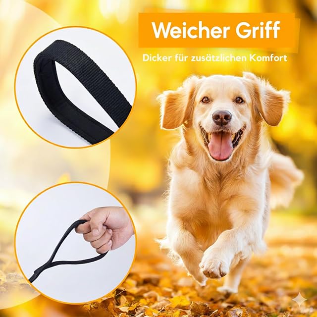 Foto 2 de 7 de Loutep Correa de arrastre para perros, 3 m, 5 m, 10 m, para perros, 15 m, 20 m, 25 m, 30 m