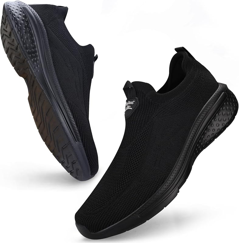 Giniros Sneaker Uomo Infilare Scarpe Uomo Senza Lacci Slip on Sneakers Scarpe da Running Corsa Leggero Corsa Camminare Scivolare Scarpe da Ginnastica Outdoor Jogging Sportive Scarpe