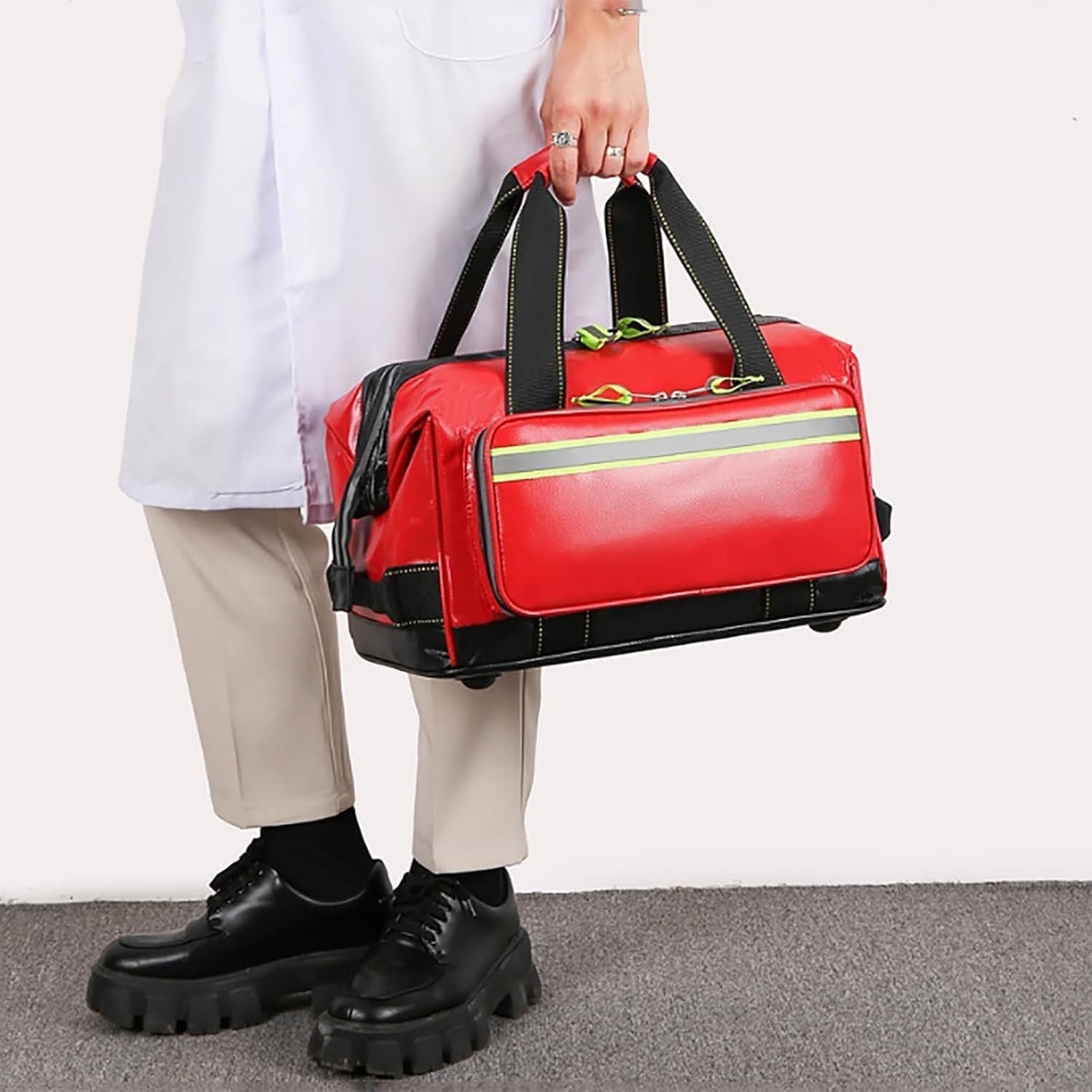 IOCCIOBB Waterproof Emergency Medical Survival Kit, Professional First Responder Bag, Medicine Storage Bag, for EMS, Home Health(Blue,50 * 27 * 27cm)