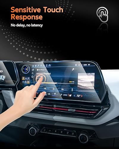 Vista 237 de CDEFG Cristal templado para Chevrolet Silverado/GMC Sierra 2025, pantalla táctil de 13.4 pulgadas, accesorios para Chevy Silverado/Sierra 1500