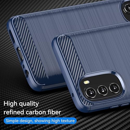 Miniatura 3 de Funda para Moto G 5G, Motorola Moto G 5G con protector de pantalla HD, a la moda, antideslizante, absorción de impactos, TPU flexible, parachoques