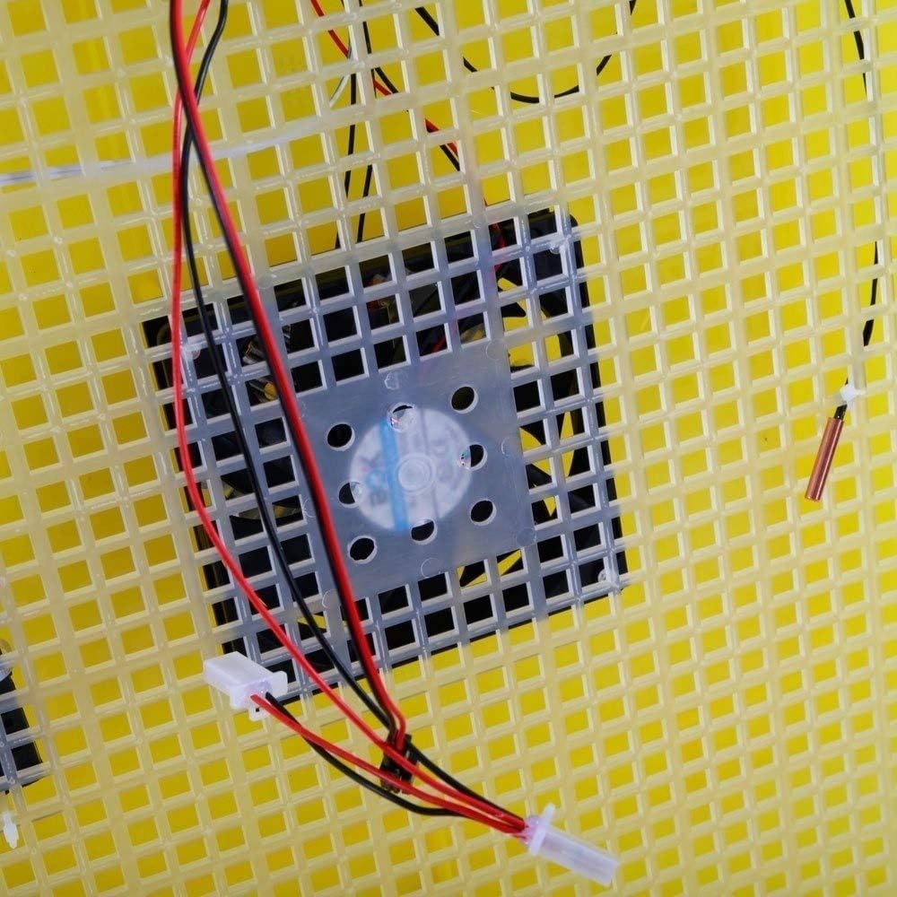 96 Egg Incubator Automatic Turning Poultry Hatcher Brooder Digital Temperature Humidity Control for Chicken Duck Bird Pigeon Farm