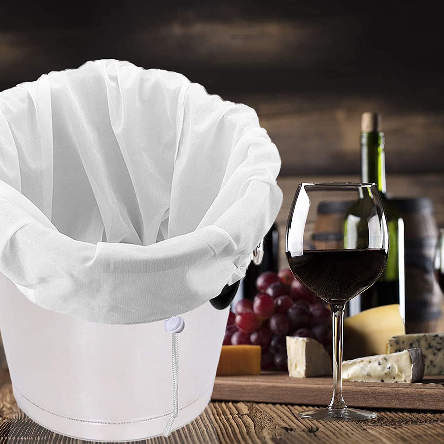 Sacchetti per birra con filtro, a rete fine, riutilizzabili, di varie dimensioni, per tutti i cereali, vini, con coulisse, per filtrare in un sacchetto (6075)