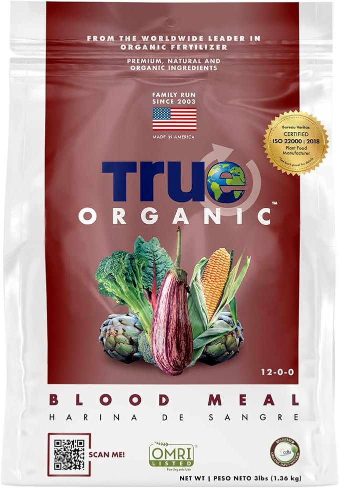 True Organic Blood Meal – High-Nitrogen Organic Fertilizer for Rapid