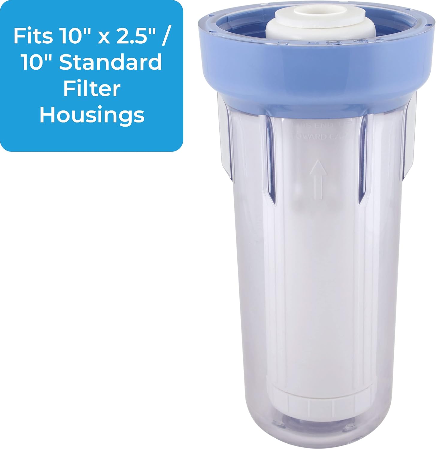 SpiroPure 10x2.5 Empty Refillable Filter Cartridges with Polyester Pads (Case of 12)