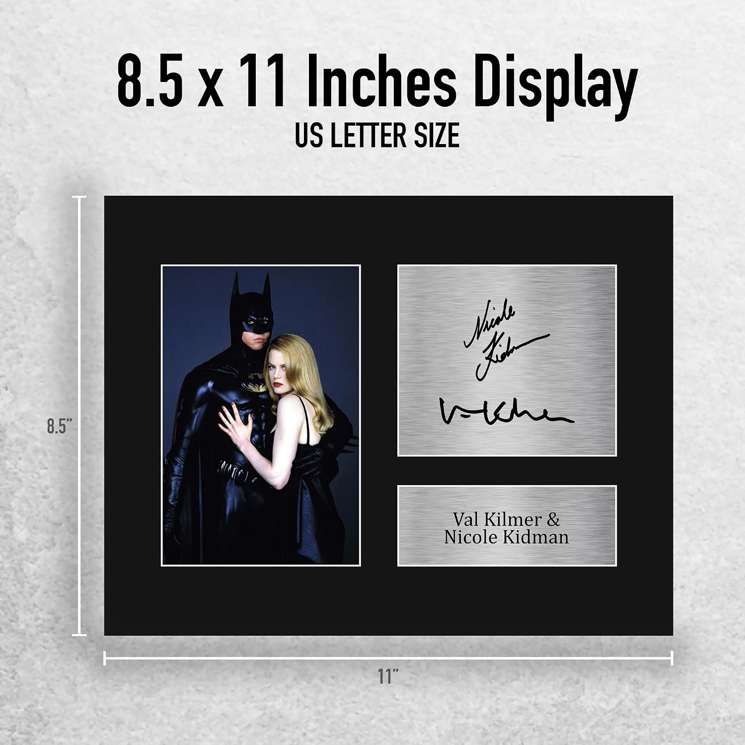 HWC Trading Val Kilmer & Nicole Kidman Batman Forever Gifts Printed Signed Autograph Picture for Movie Memorabilia Fans - US Letter Size