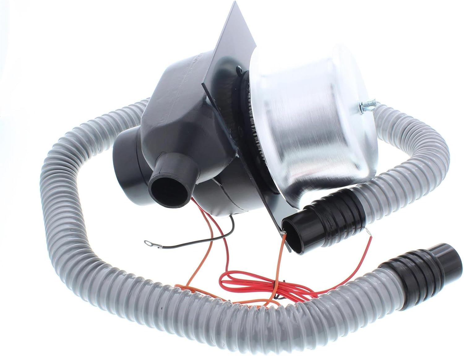Speedway Motors Tru-Air Pumper Helmet Air Pump Kit: 12V Blower for Clear Vision and Reduced Driver Fatigue, Prevents Visor Fogging, 112 CFM, Compatible with Fresh Air Vent Helmets, 2 Speed, 4ft Hose