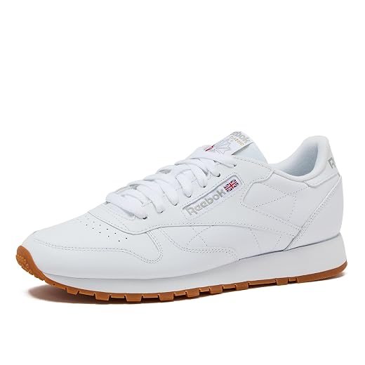 Reebok Unisex Classic Leather Sneaker, FTWR White/Pure Grey 3 Rubber Gum-03, 8 US Men