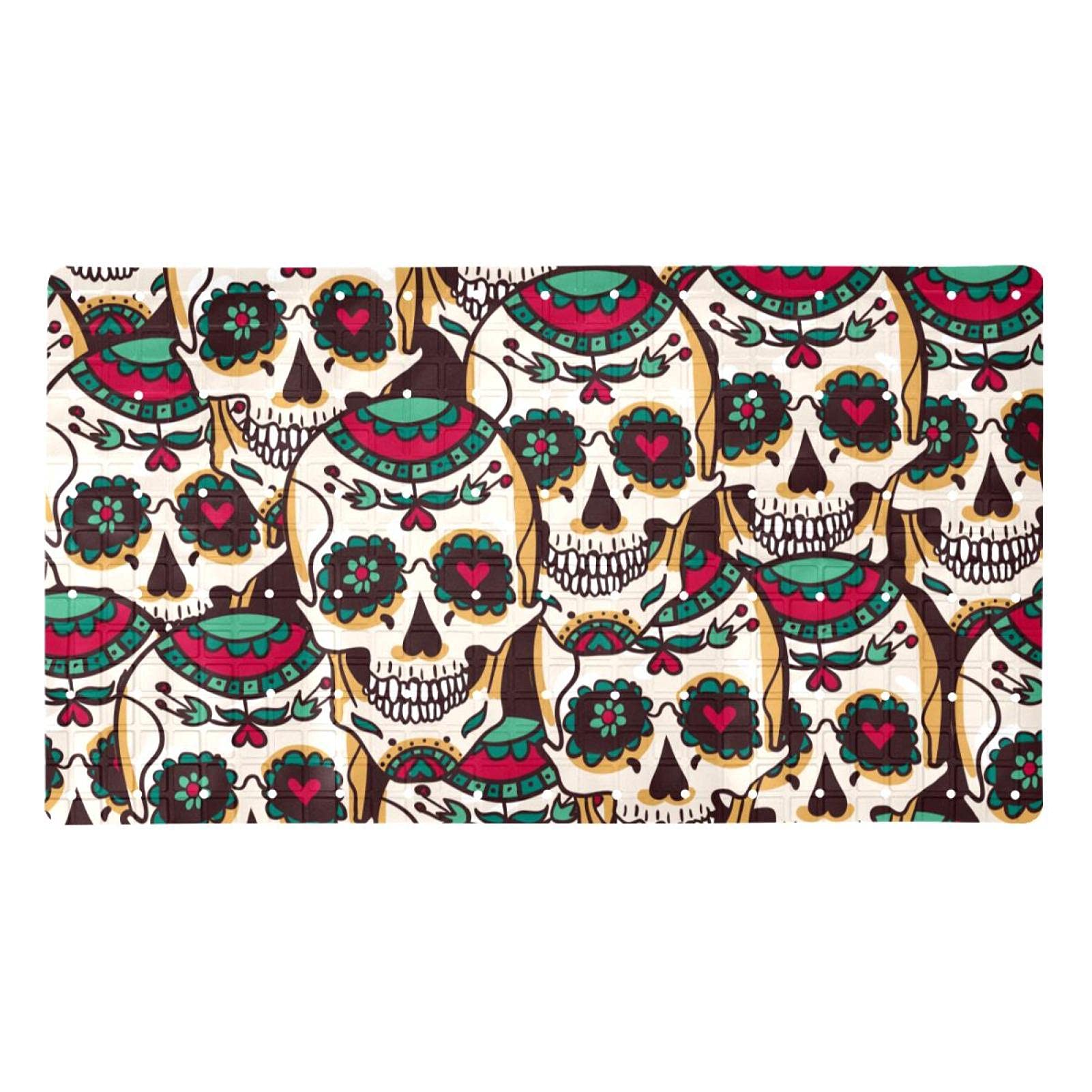 Tapis de bain antidérapant vintage mexicain : sécurité et élégance