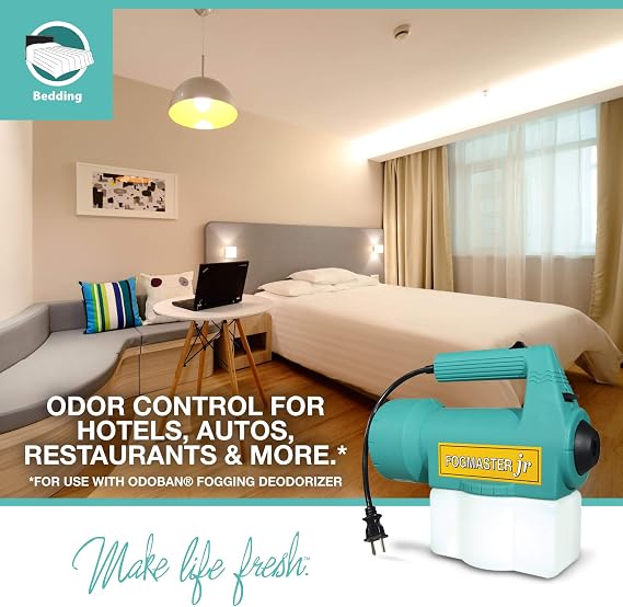 OdoBan Fogmaster Jr. Electric Handheld Fogger and Liquid Air Freshener, 1 Gallon, Spring Fresh Scent