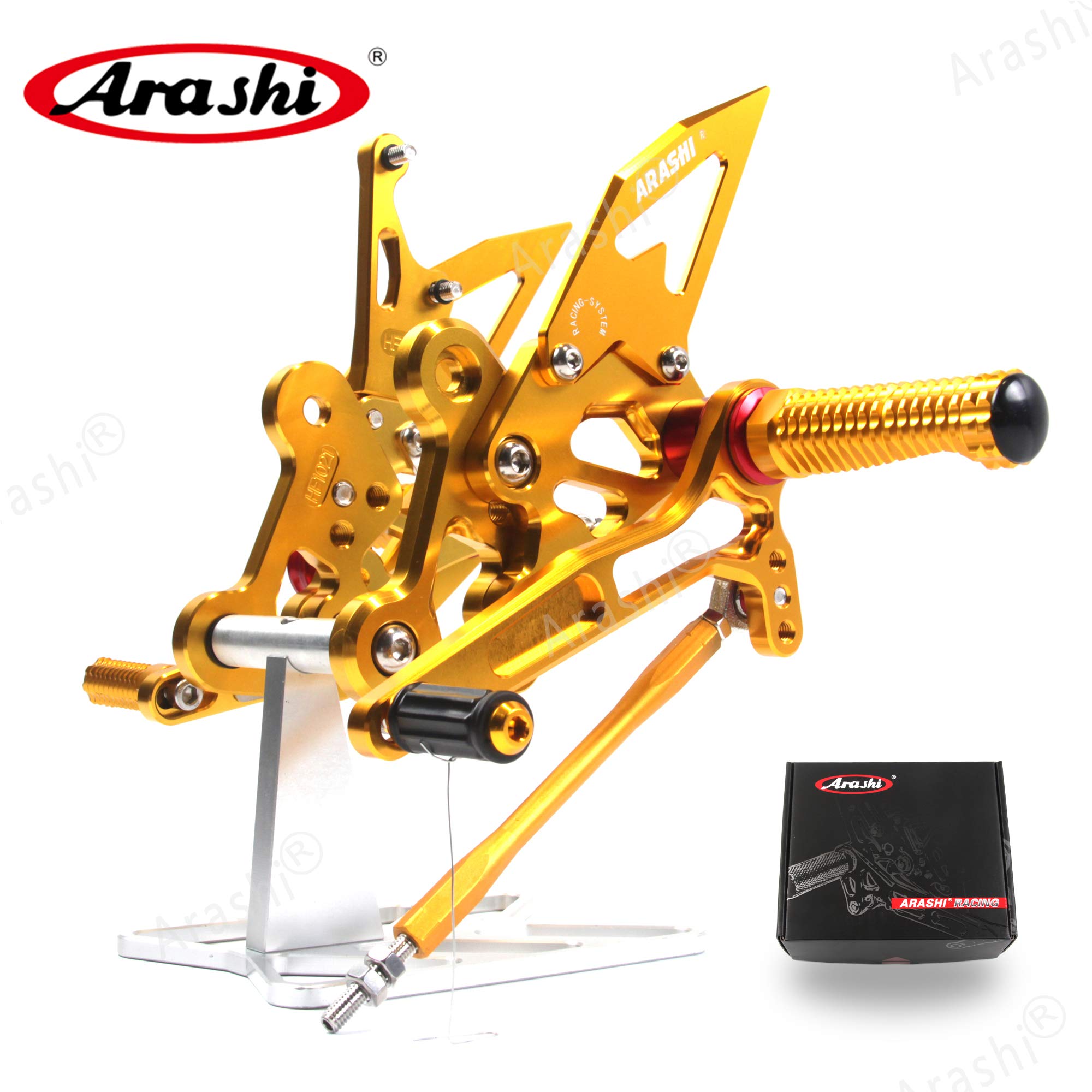 Amazon | Arashi CNC 調整可能 バックステップキット適合車種スズキ 