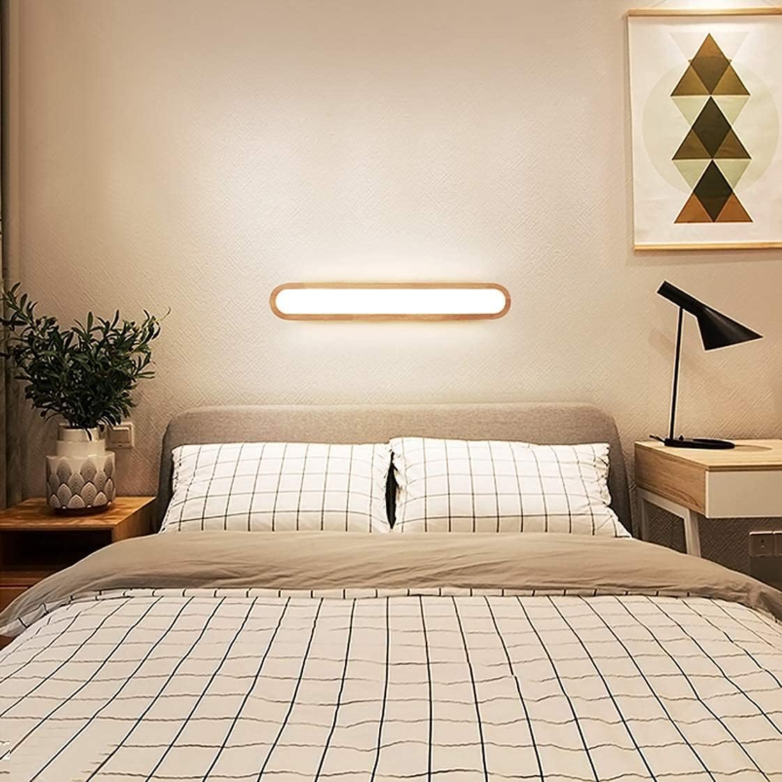 Generico Lampada da parete a LED Compatible with specchio bagno, dimmerabile, solida, a, Compatible with camera letto, comodino, studio, soggiorno, balcone, scala,lampadario