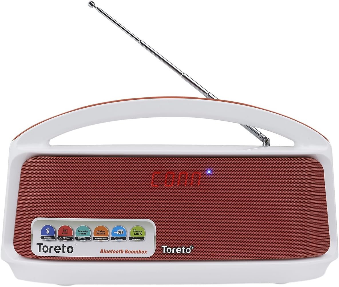 Toreto TBS 307 Sound Around Speaker (Red/White)