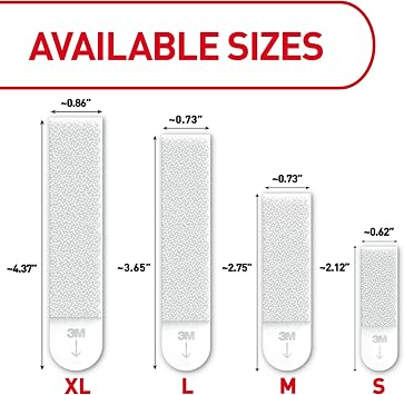 Command Large (15 lb) Picture Hanging Strips, 20 Pairs (40 Strips)