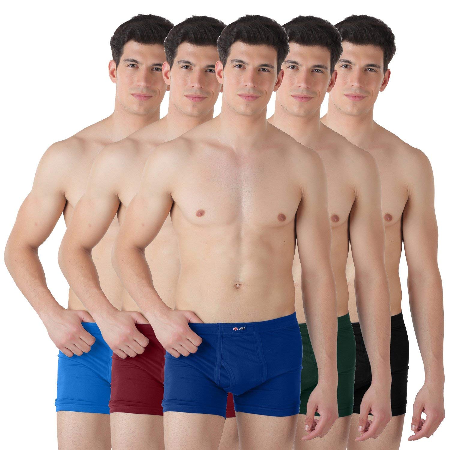 t t Men Cotton Jazz Ie Trunks Pack Of 5 Mix-picture-15