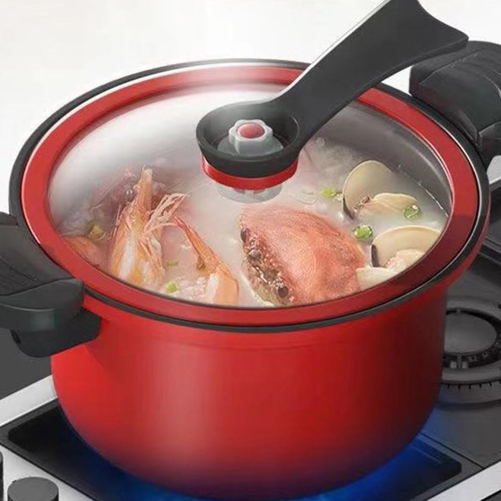 Olla a presión de Capacidad, Olla Resistente a los arañazos, Utensilios de Cocina de Hierro Grueso eficiente, Accesorio de Cocina, Olla a presión