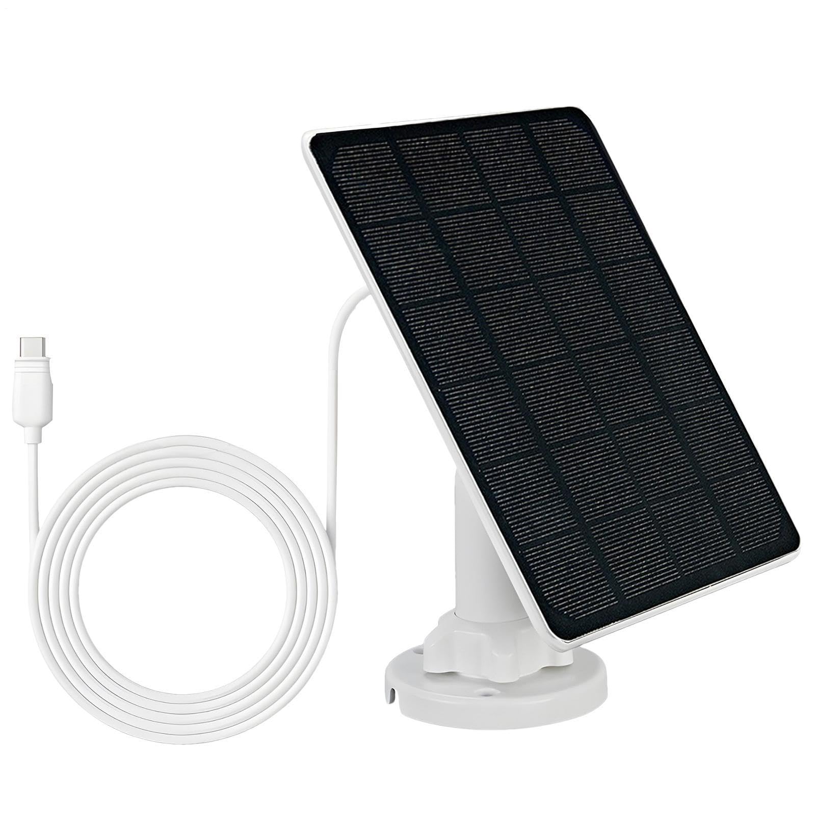 Panneau de caméra solaire 3 W/5 W 360 degrés réglable IP66 étanche