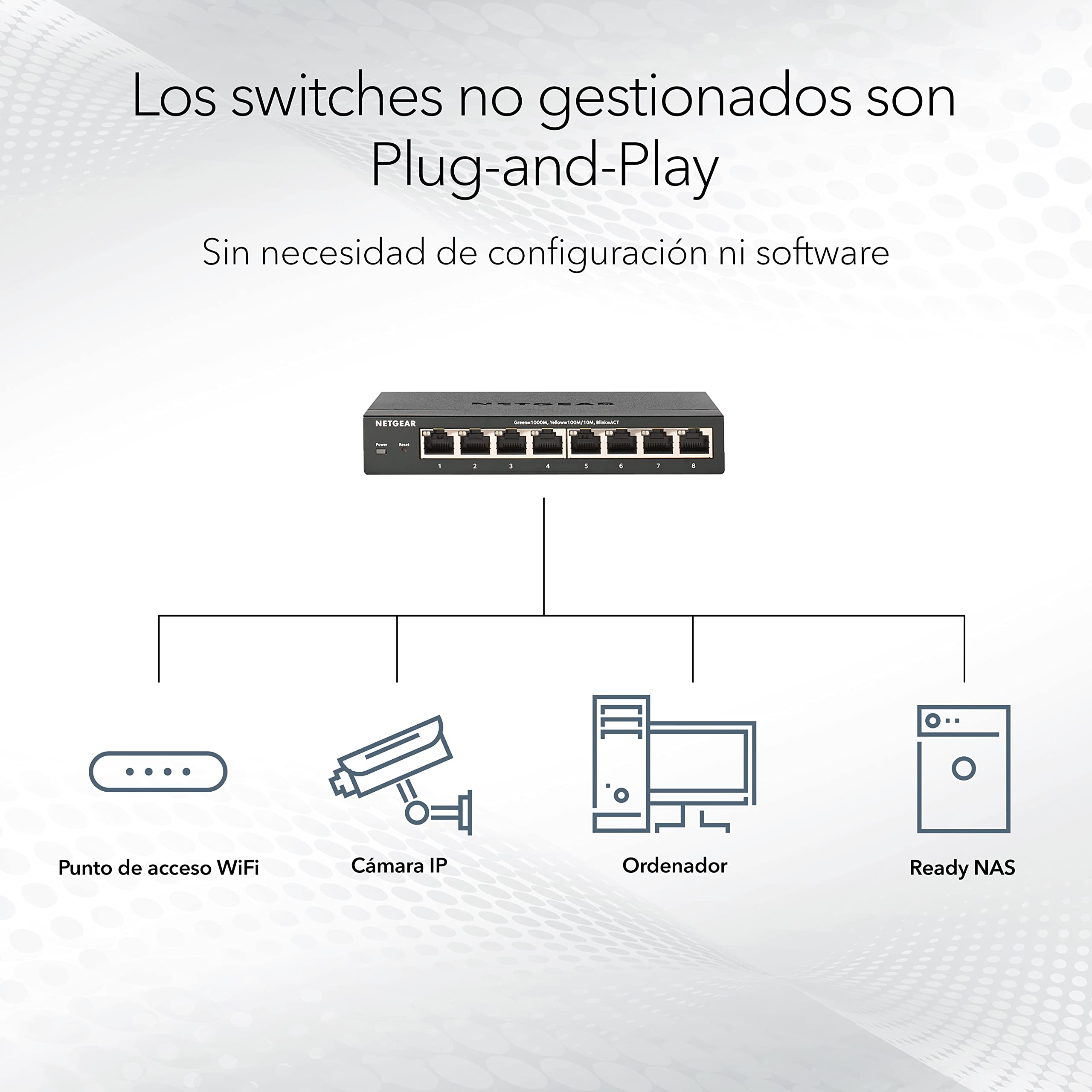 NETGEAR Switch de 5 puertos y 10 GB XS505M - Ethernet Multigigabit