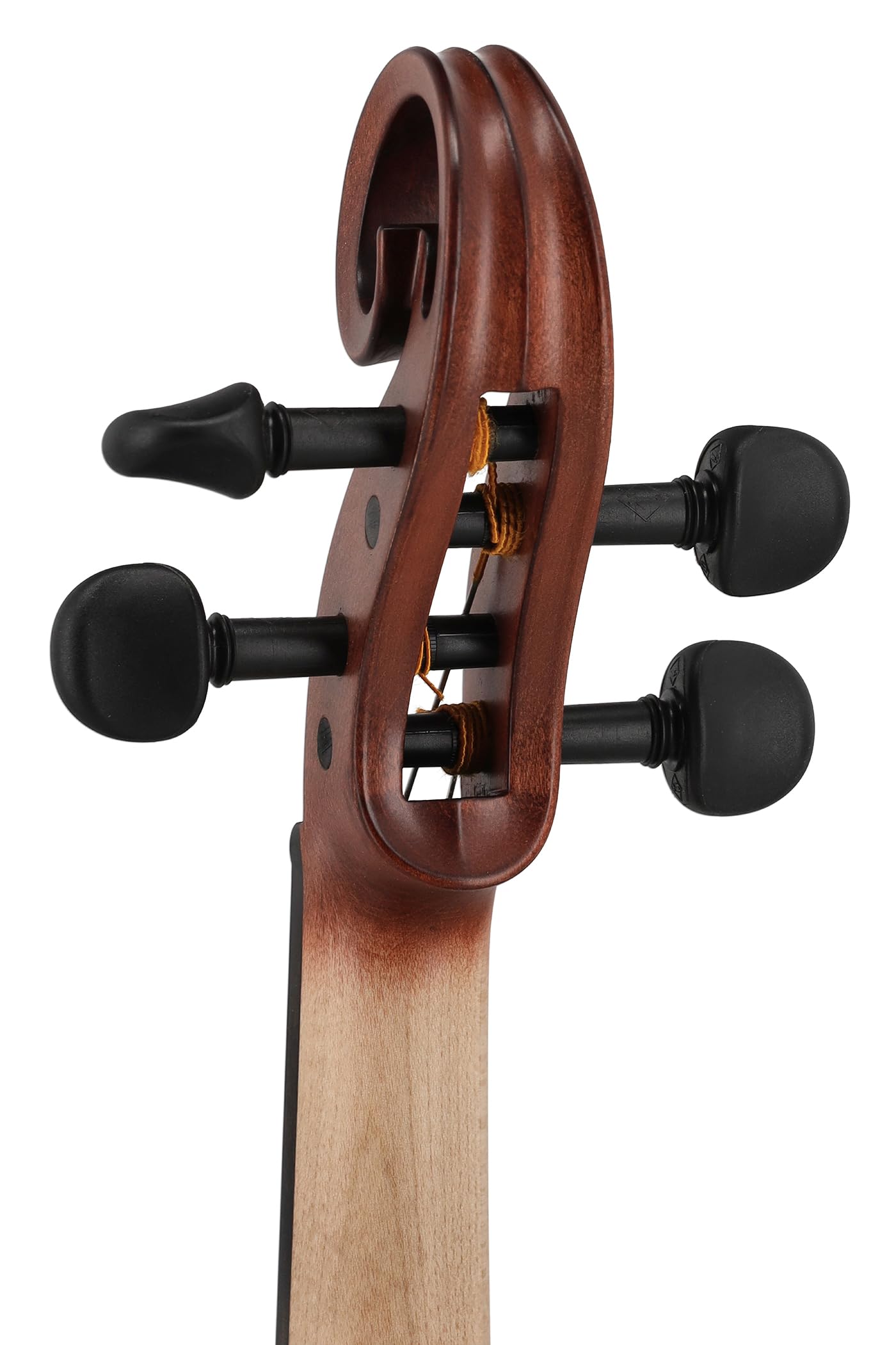 Violino elettrico GEWA, violino elettronico, Novita 3.0 rosso-marrone con adattatore per poggia spalle, 4 corde