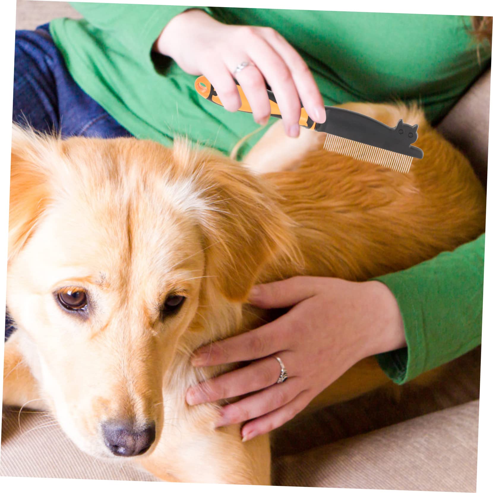 Mipcase 3stücke Portable Hundekamm Aus Edelstahl Verschleißfestes Pflegewerkzeug Für Hunde Und Katzen Für Entfernung Von Verfilzungen Und Losem Fell Komfortable Massage Für Haustiere