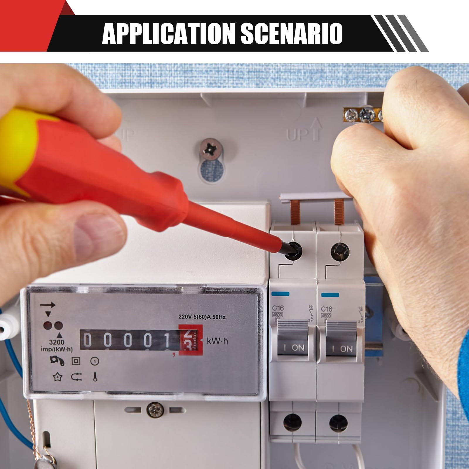Set di 13 cacciaviti isolati da 1000 V, in acciaio S2, punte magnetiche, impugnatura in PP + TPR, certificato GPSR per uso domestico e industriale