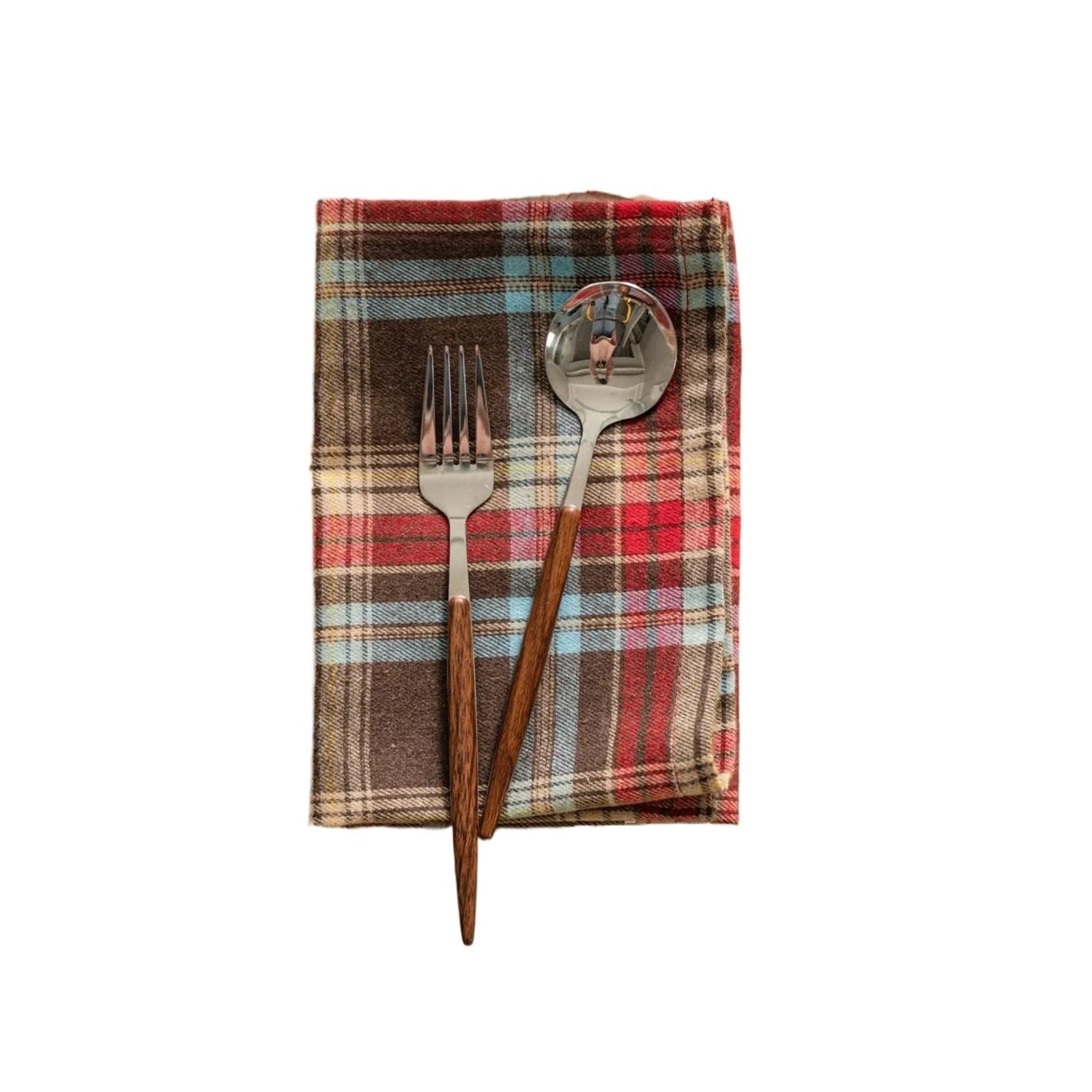 Napkins 10PCS Grid Cotton Table Napkins,40X40CM Kitchen Tableware Tea Towel,for Wedding Birthday Holiday Party Decor(Color 04-10pcs)