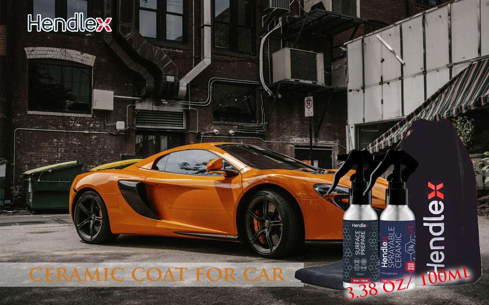 Hendlex Sprayable Ceramic High Gloss Spray Sealant and Quick Detailer for Car Paint Protection 100ml