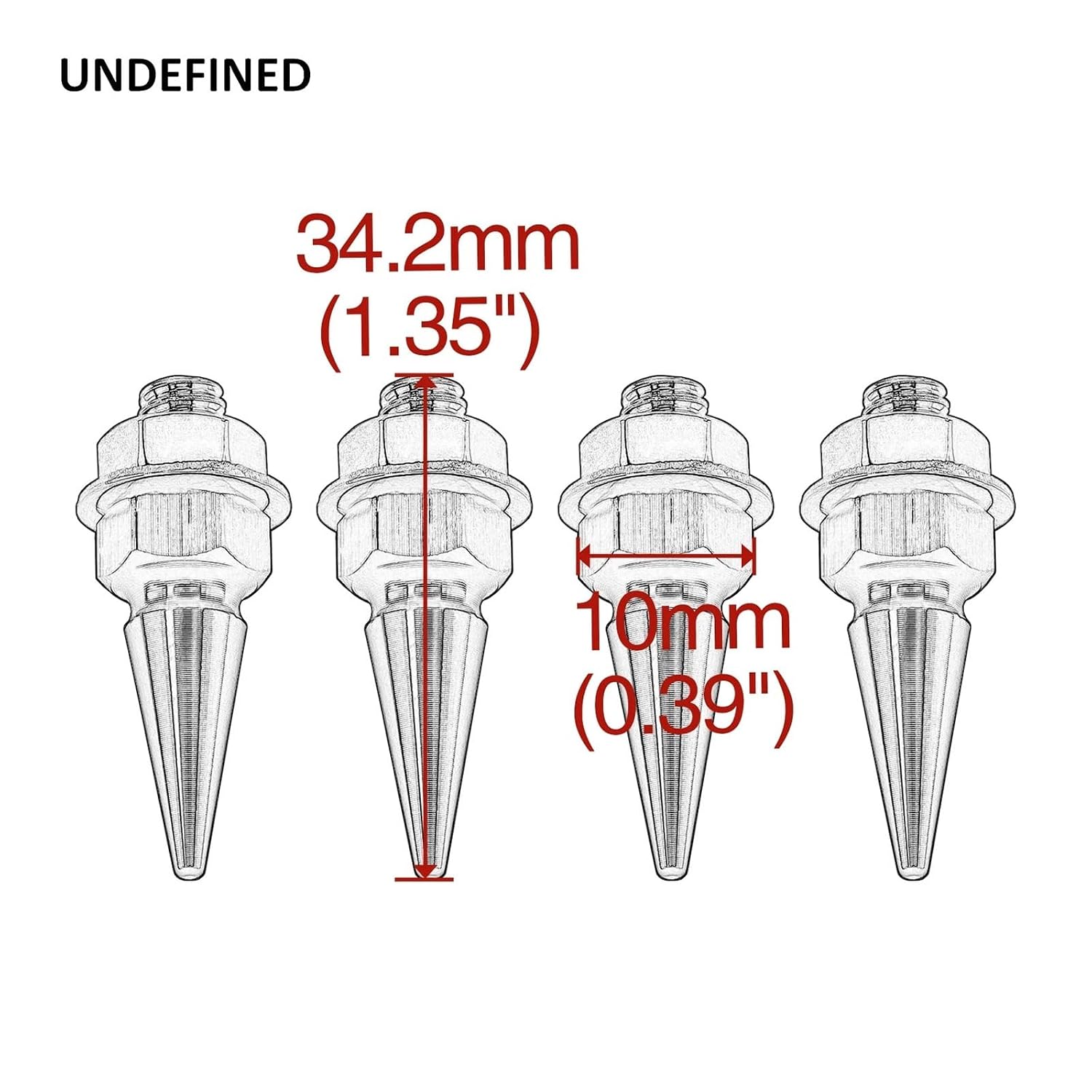 4pcs Threaded Tips Screw Car Modified Fasteners Washer Bumper Engine Screws License Plate Aluminium Alloy Bolts(C)