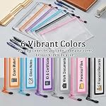 Mesh Zipper Pouch Bags 18 Pack – A4 Zipper Pouches for Document, Puzzle & Board Game Storage, School, Home Organization