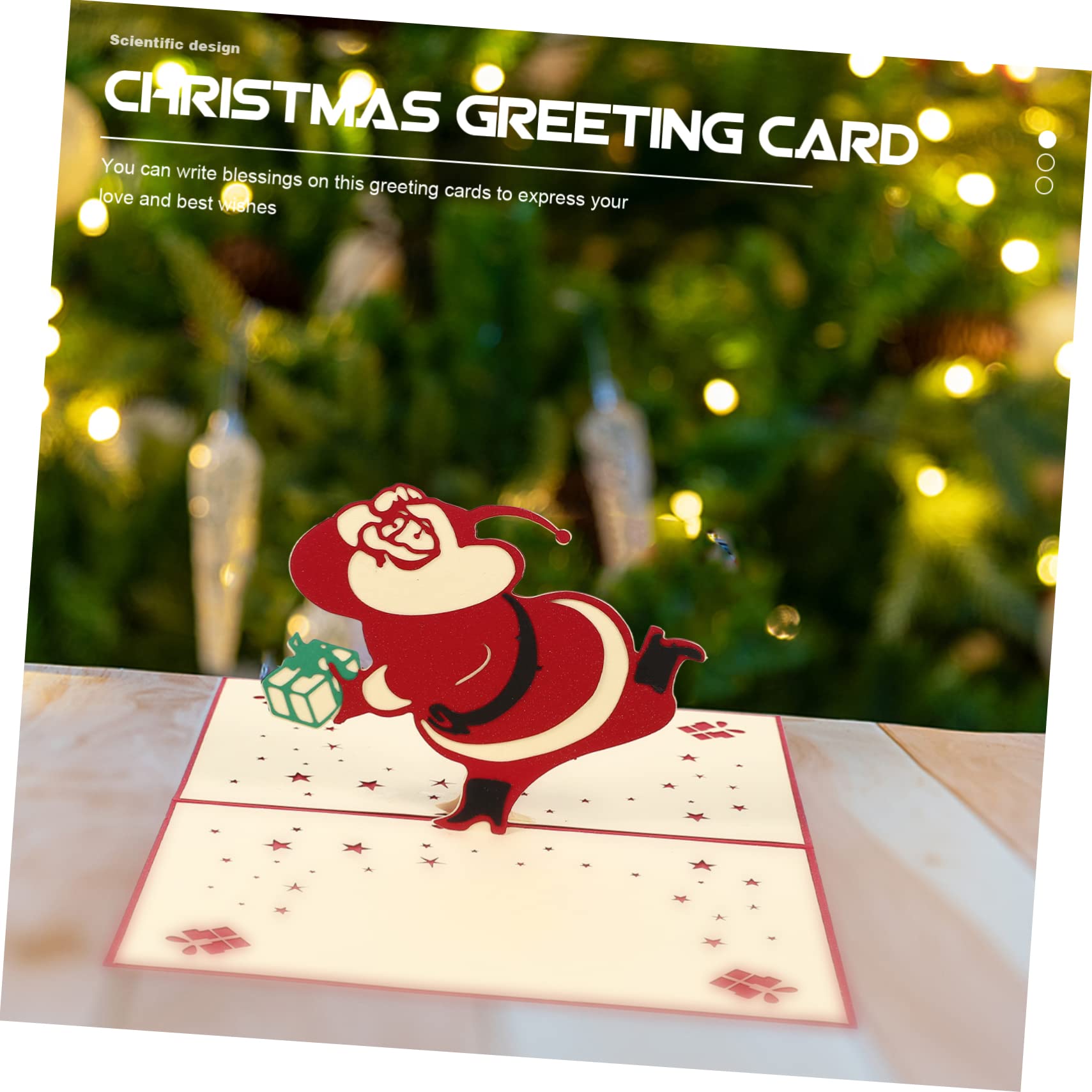 Lurrose 12stücke Teiliges Set Weihnachtskarten Mit Pop-up Santa Für Kreative Festtagsgrüße Für Familie Und Freunde Aus Hochwertigem Papier Gefertigt