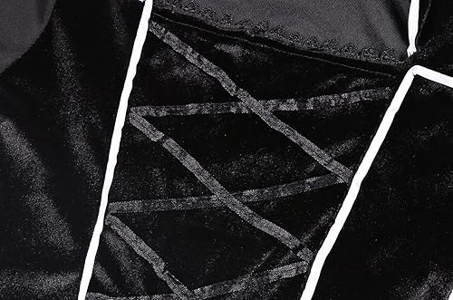 Miniatura 5 de Disfraz de bruja fantasma para niñas, esqueleto que brilla en la oscuridad, disfraz de Halloween