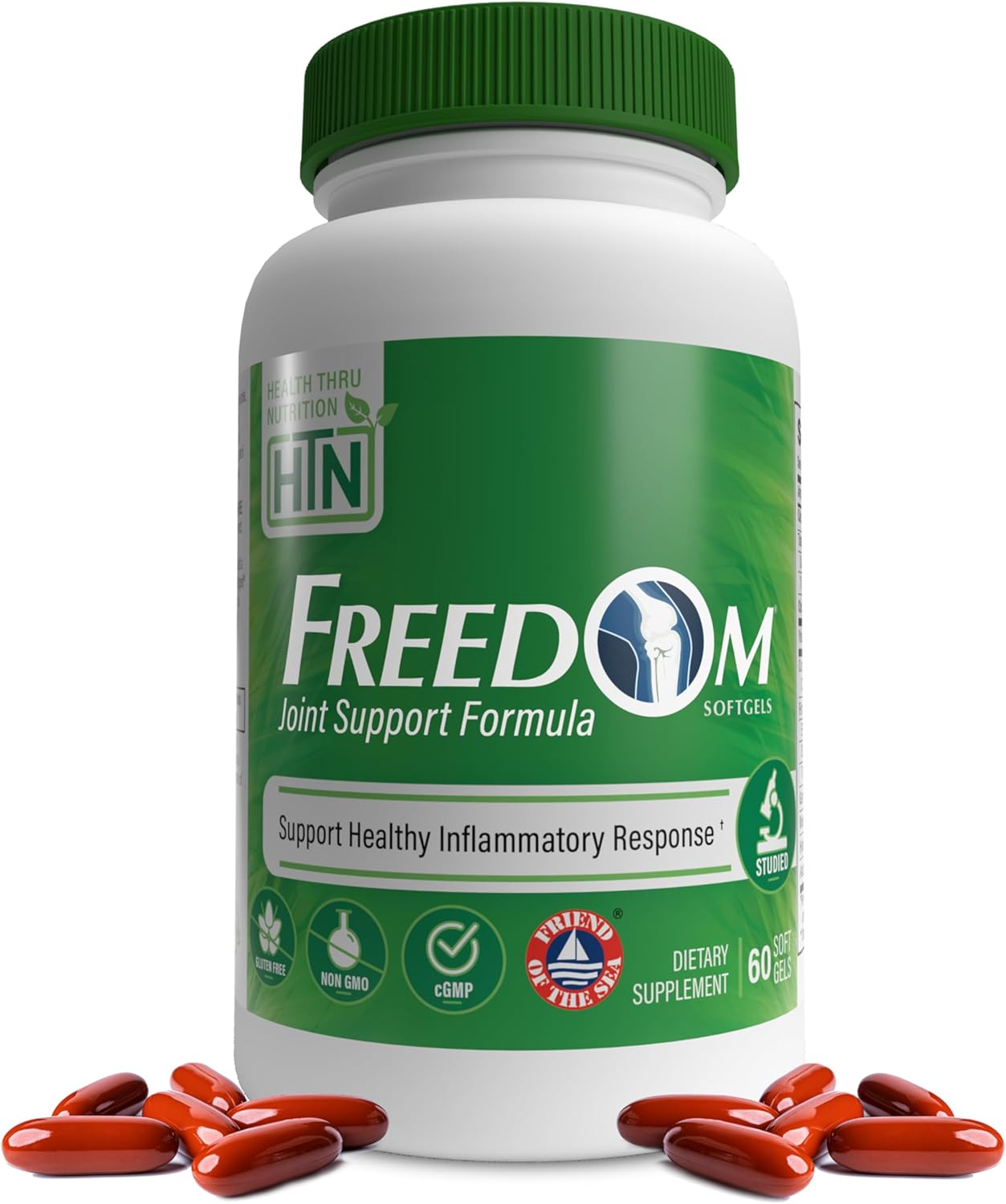 Health Thru Nutrition Freedom Complex Supplement | Clinically Studied & Award Winning Formula | Non-GMO (Pack of 60)