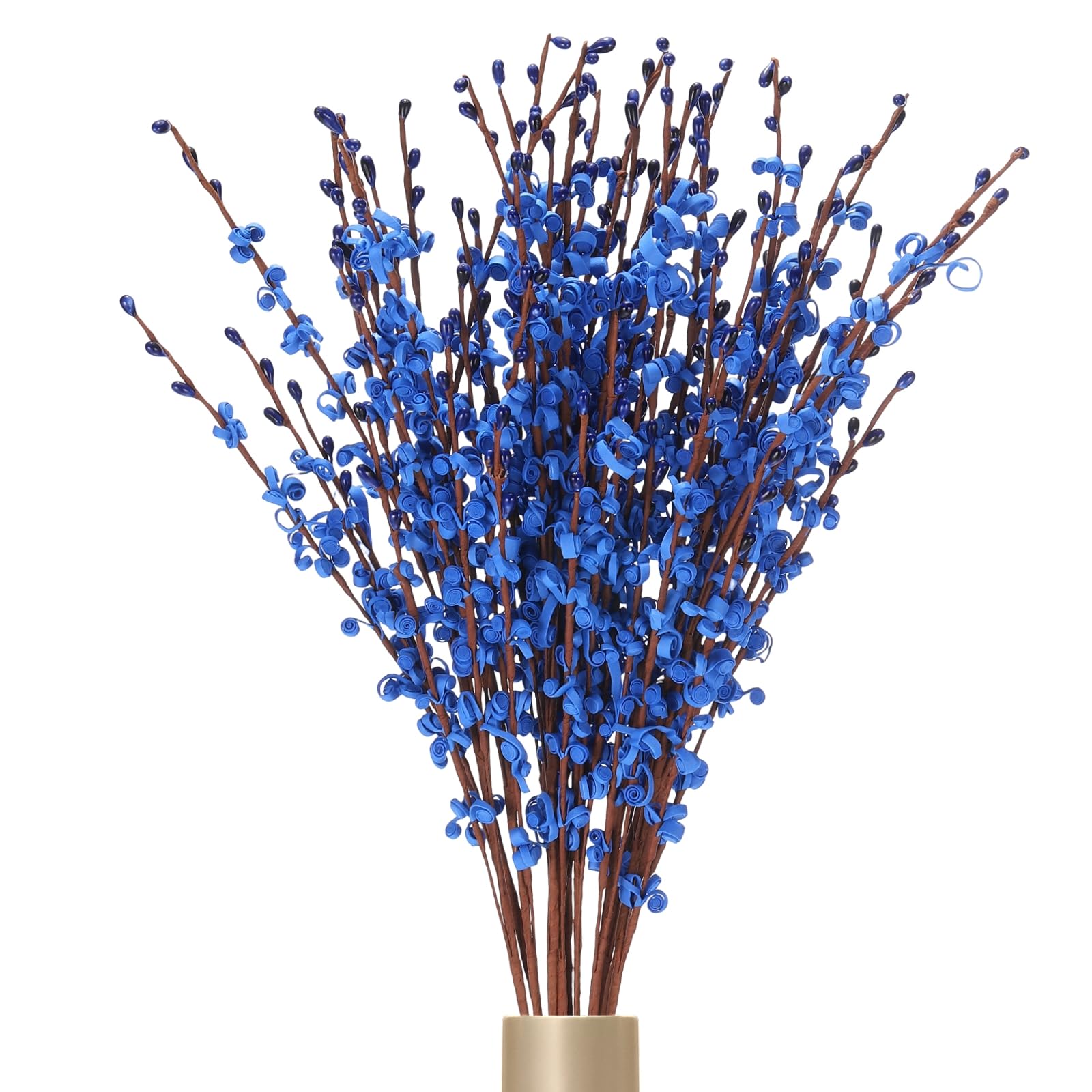 sourcing map 12Pcs Artificial Jasmine Flowers, 22 Inches Long Stems Tall Fake Flower Bouquet Faux Jasmine Plant for DIY Floral Art Arrangements Home Party Hotel Decoration(Sapphire Blue)