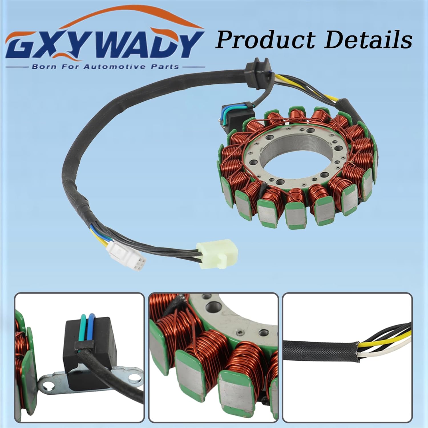 GXYWADY Flywheel Rotor + Stator + Regulator + Gasket Replacement for Arctic Cat 400 2003-2008 3402-682 3402-768 3430-053 3430-071 3430-054