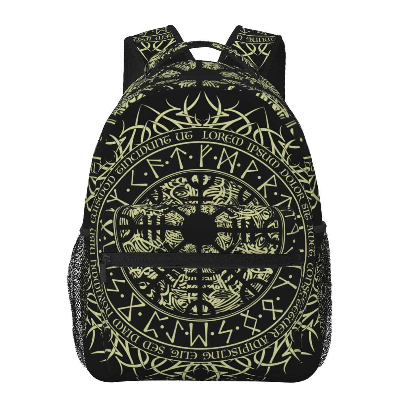 skdjowu Anti Theft Laptop Backpack Travel Backpacks Bookbag for Women & Men College Backpack (for Norse Viking Vegvisir Runic Compass)