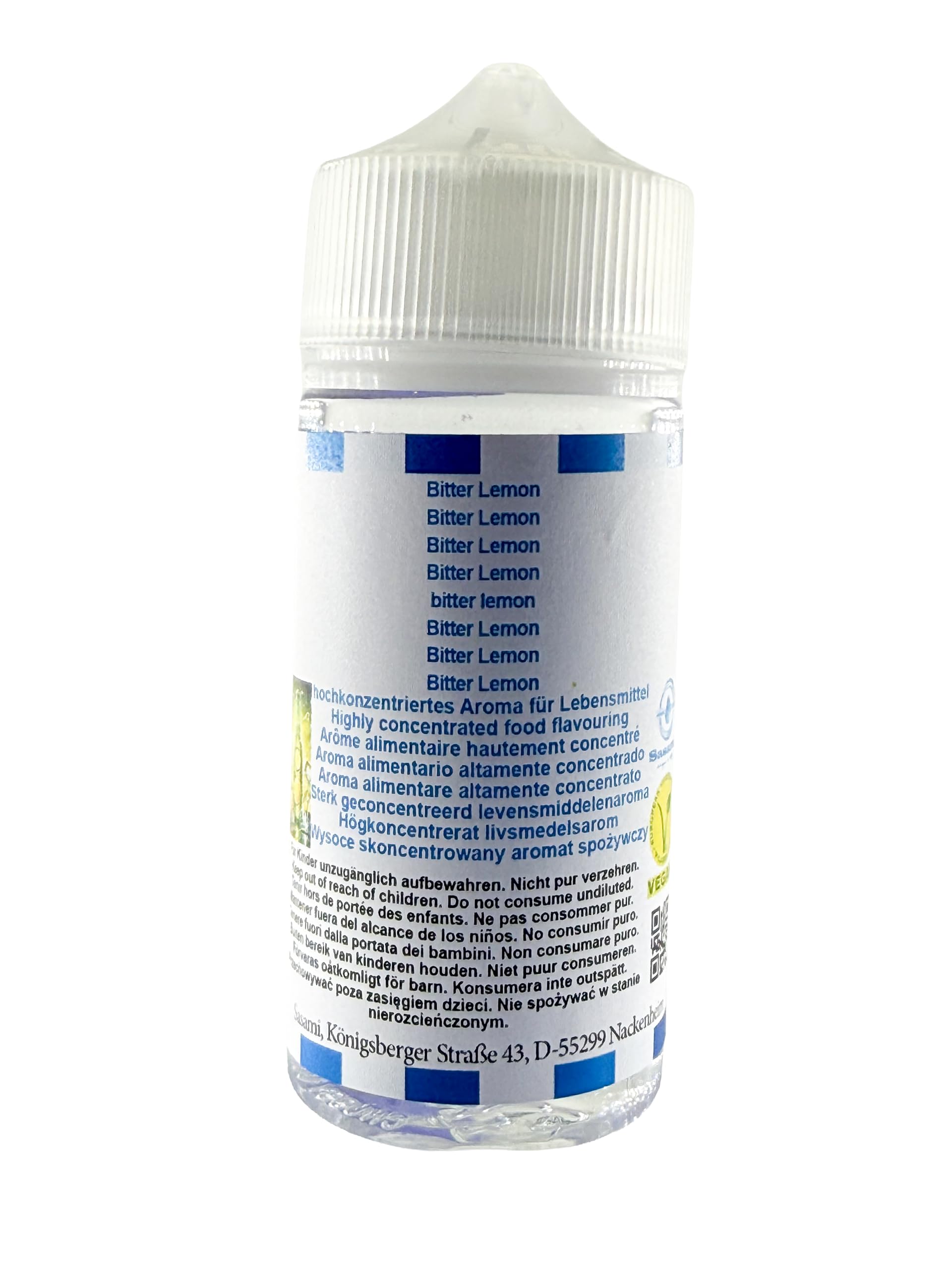 Bitter Lemon aromat koncentrat – Wegański – Sasami – 100ml