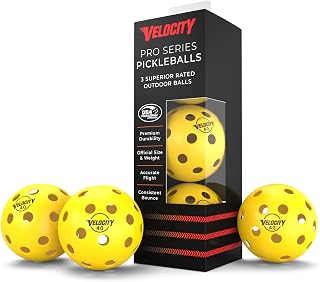 Velocity Premium Pickleballs - USAPA-Certified | 40-Hole Design for Ultimate Outdoor Performance | Official Size & Weight