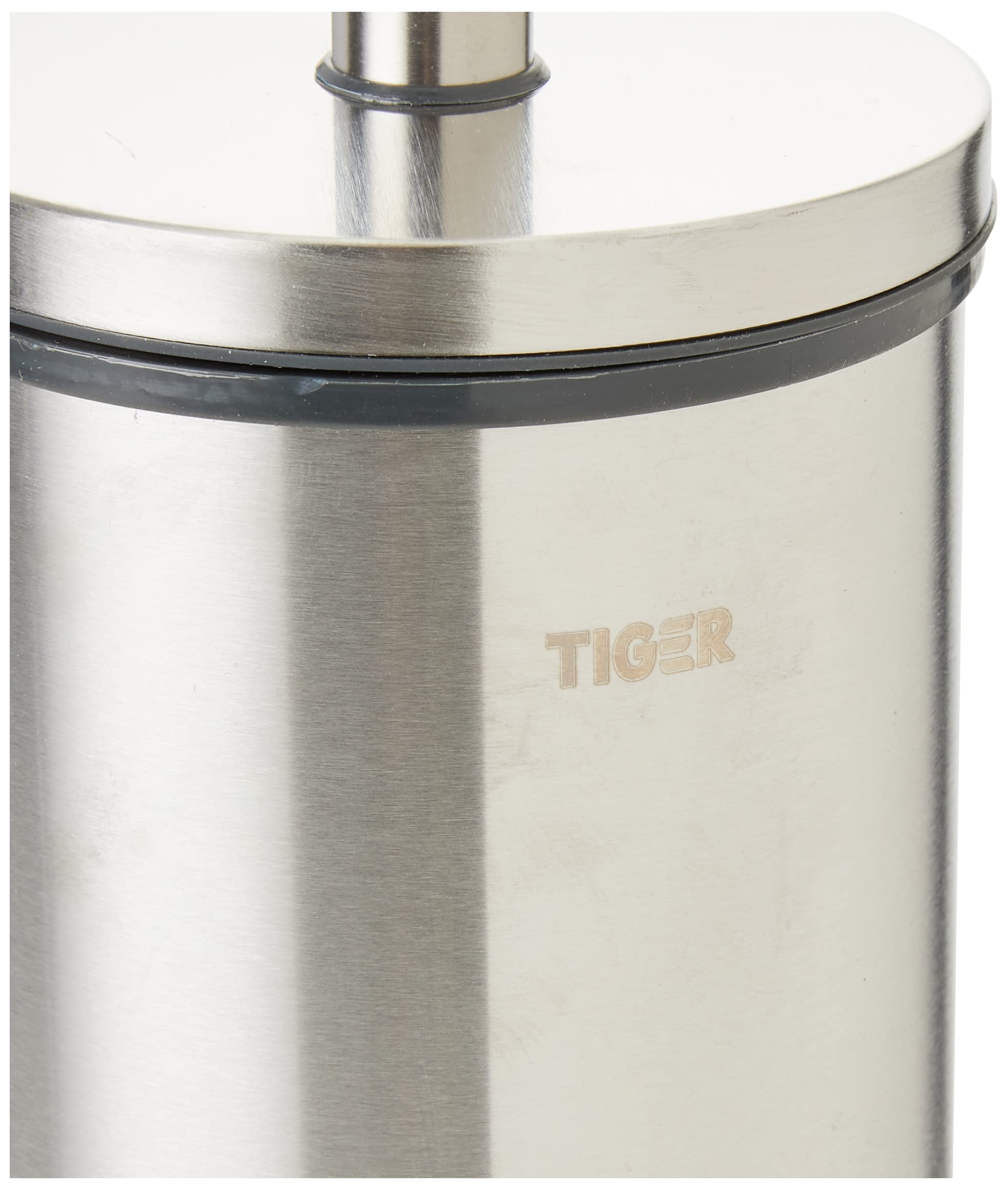 Tiger Boston szczotka do WC z uchwytem, szczotkowana stal szlachetna, 9,3 x 35,6 x 9,3 cm