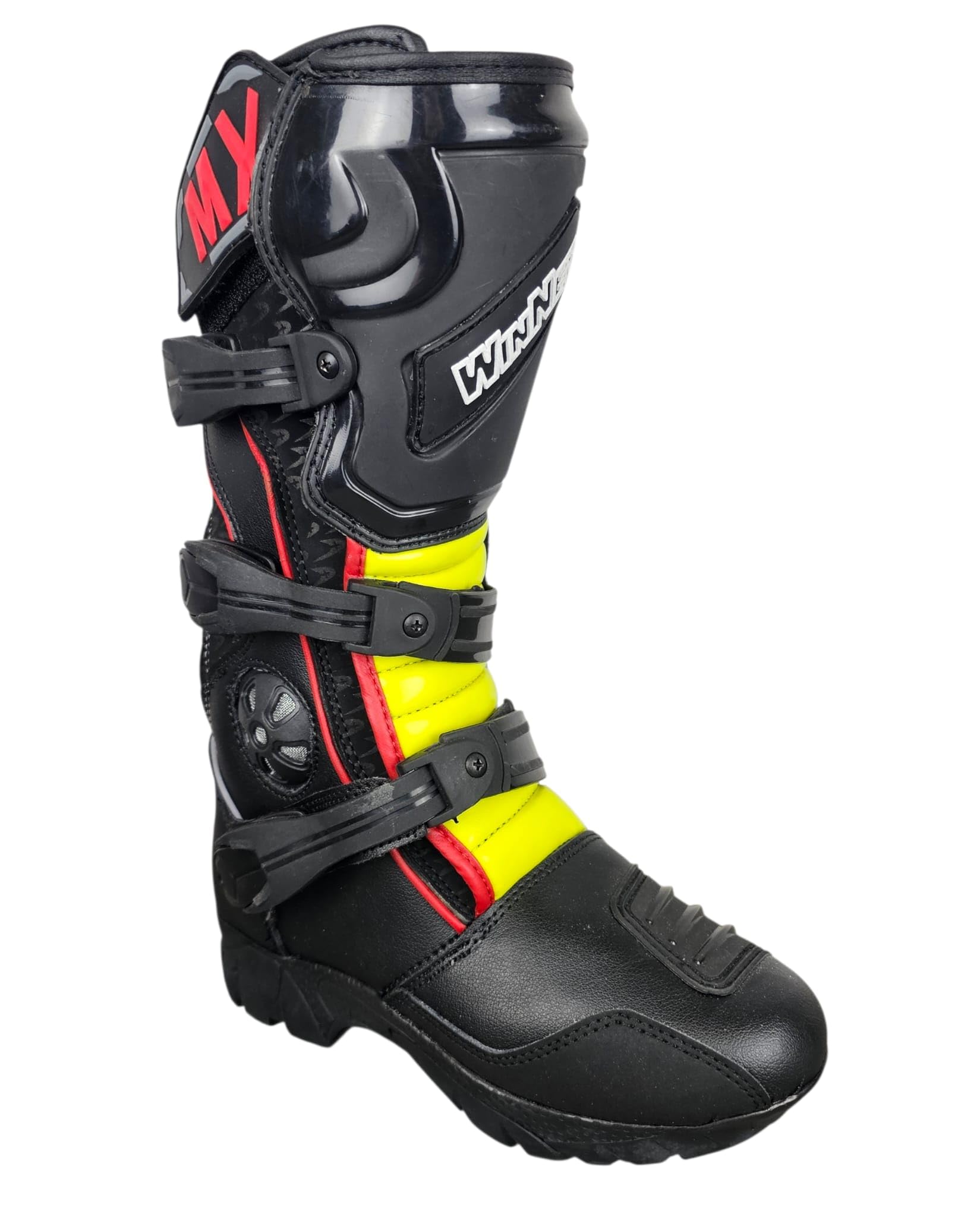 WinNet Stivali Stivaletti per Mini Moto da fuori Strada Cross quad enduro da bambino bimbo