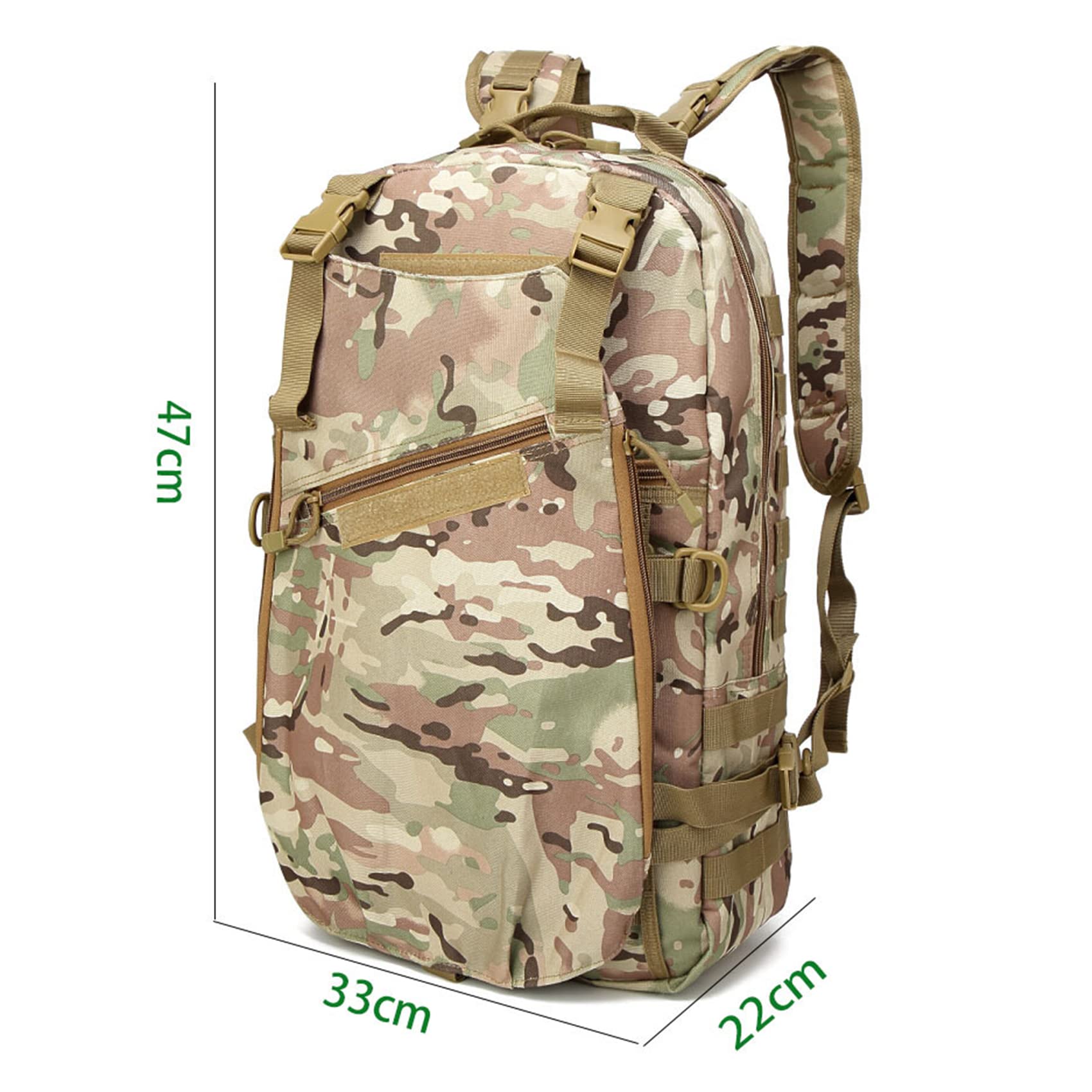 Plecak turystyczny Outdoor wodoodporny plecak taktyczny torba wspinaczkowa plecak wojskowy torba Sport Camping piesze wycieczki wędkarstwo polowanie plecak 35L, 3, jeden rozmiar