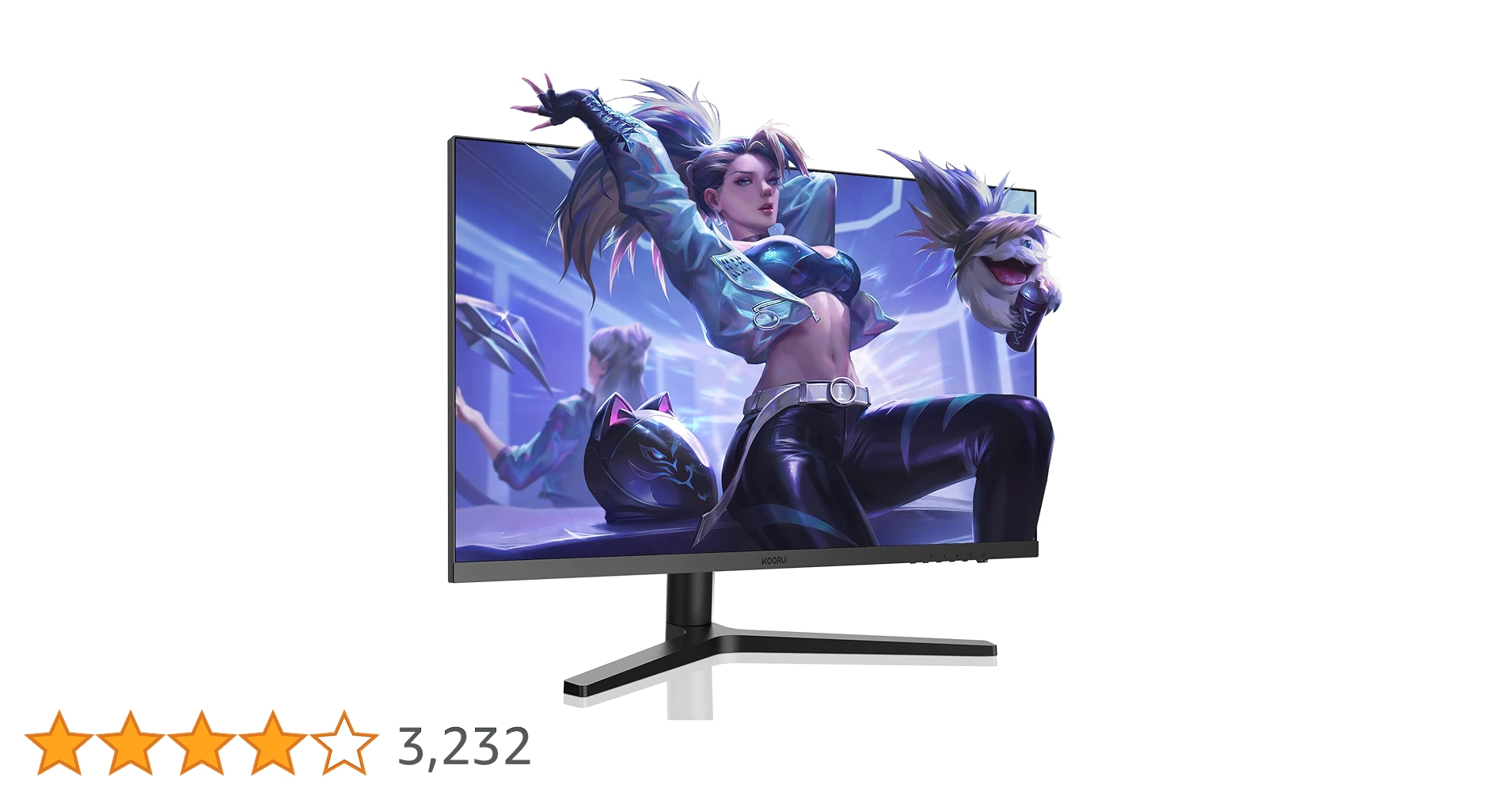 KOORUI モニター 本体 V字型スタンド　165hz KOORUI モニター 本体 V字型スタンド 165hz KOORUI モニター