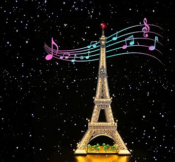 Light kit for Lego  Eiffel Tower 10307 Lego Set is not Included Music Version