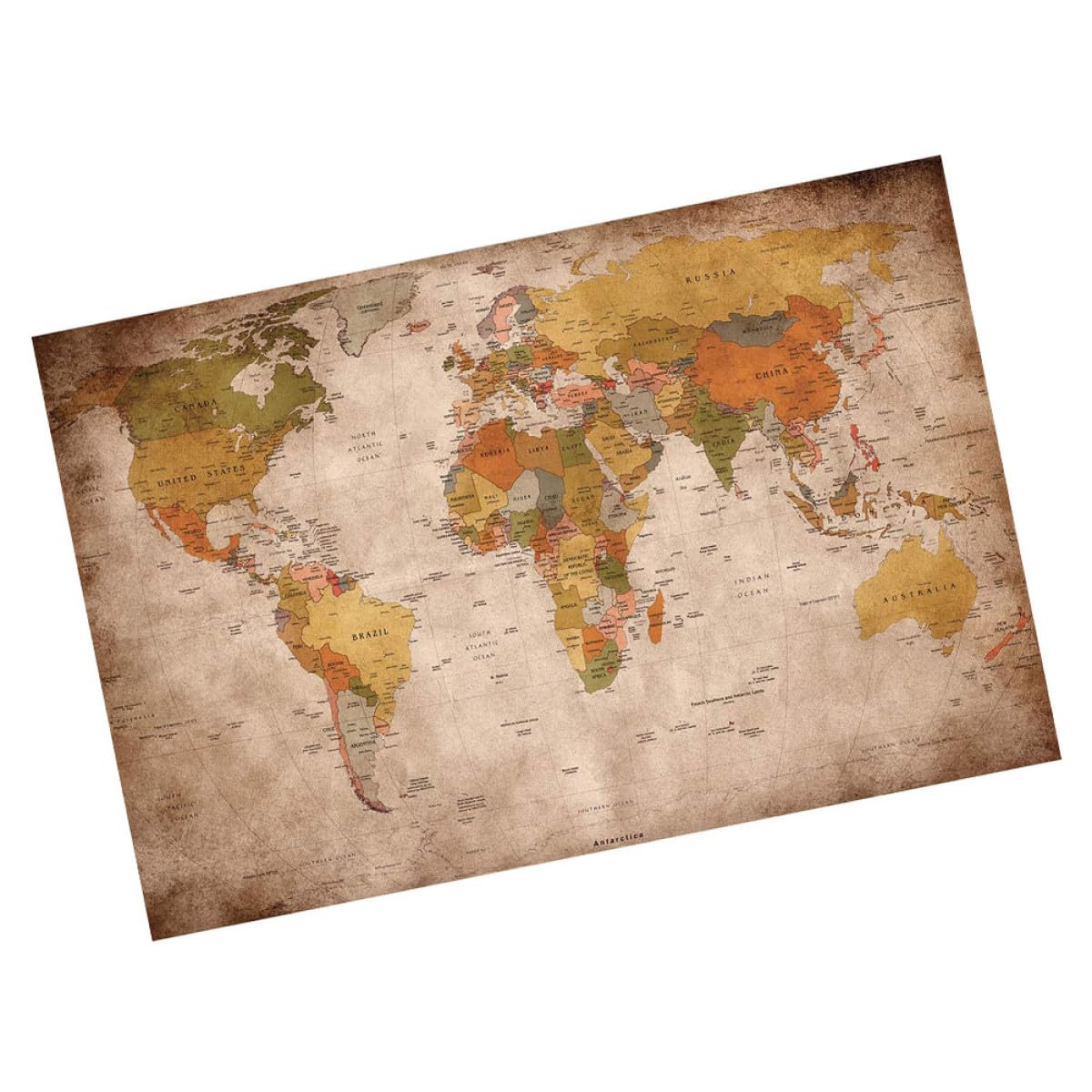 Tapiz de pared funcional y reutilizable de mapa del mundo para transformar tu dormitorio 8