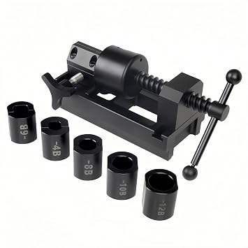 Fuel Line Fittings Installation Tool Set with 4AN 6AN 8AN 10AN 12AN Connector, Auto Hose Pipe Fuel Line Installation/Removal Tool Kit, AN Hose Fitting Connect/Disconnect Tools