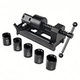 Fuel Line Fittings Installation Tool Set with 4AN 6AN 8AN 10AN 12AN Connector, Auto Hose Pipe Fuel Line Installation/Removal Tool Kit, AN Hose Fitting Connect/Disconnect Tools