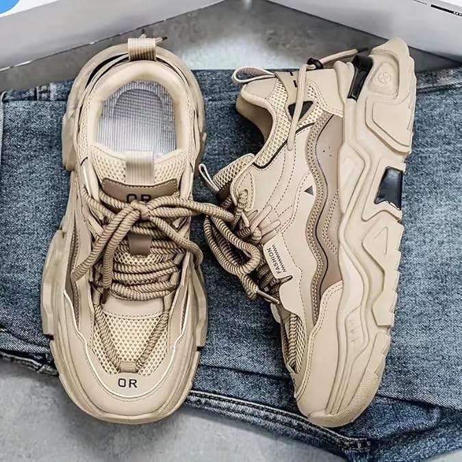 Men’s Chunky Beige Sneakers