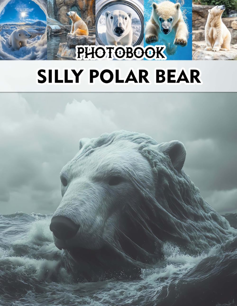 Silly Polar Bear Photobook: Adorable Polar Bear Antics Captured in Playful Scenes for Wildlife Enthusiasts