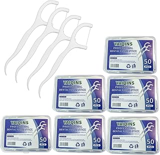 Sticks Professional Toothpick Sticks Box of 6 (336 Count) Individual Boxes and dental floss Pick, 336.0 Foot, (Y-50)